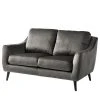 Jack & Alice Sofa Tennyson (2-Sitzer) - Samt - Grau
