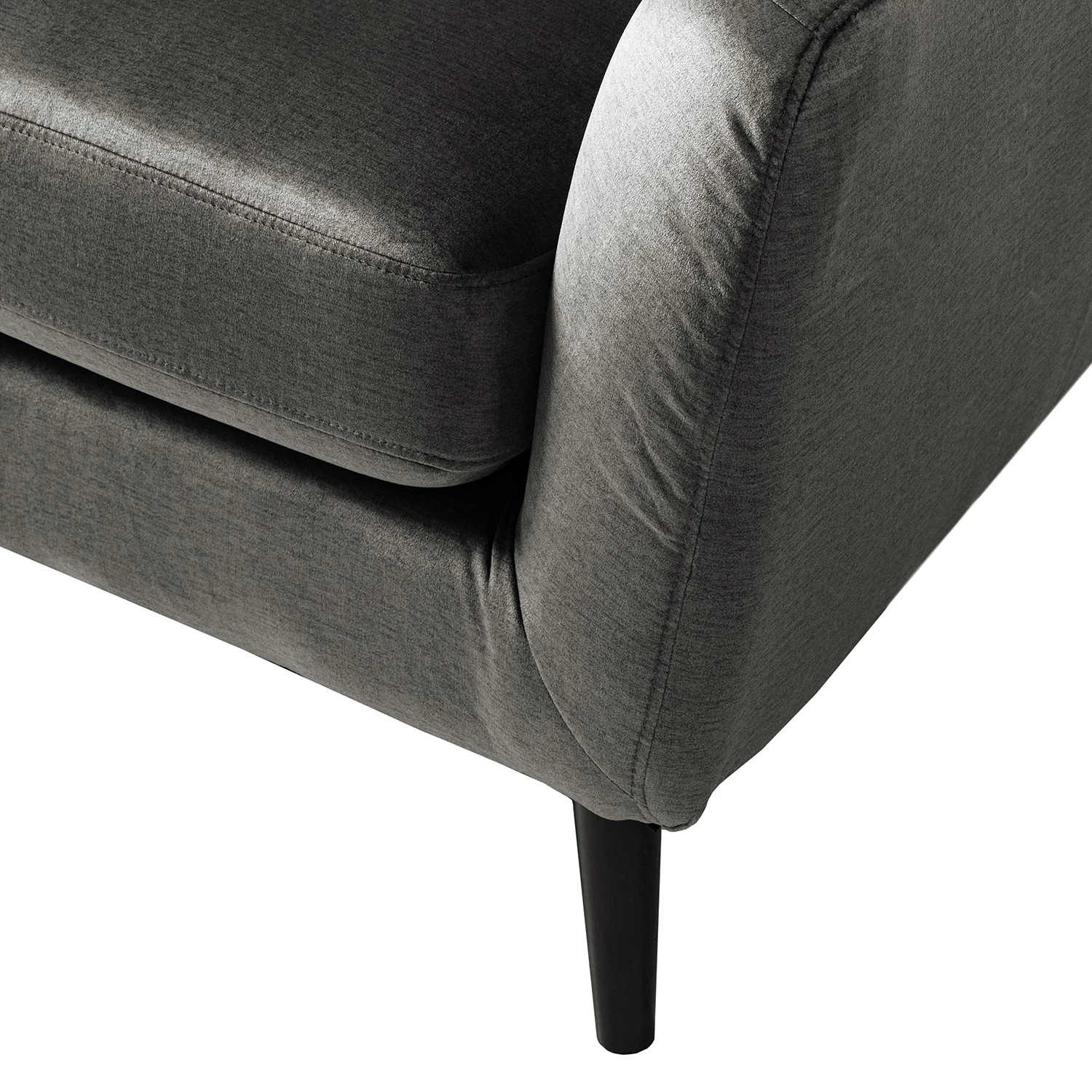 Jack & Alice Sofa Tennyson (2-Sitzer) - Samt - Grau 9 Jack & Alice Sofa Tennyson (2-Sitzer) - Samt - Grau – Bild 9