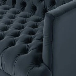 Jack & Alice Sofa Mindarie (3-sitzer) - Samt - Dunkelblau -Wohnzimmermöbel boutique en ligne 1000180887 201021 14381100015 DETAILS P000000001000180887