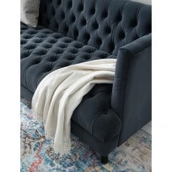 Jack & Alice Sofa Mindarie (3-sitzer) - Samt - Dunkelblau -Wohnzimmermöbel boutique en ligne 1000180887 210202 11335600011 DETAILS P000000001000180887