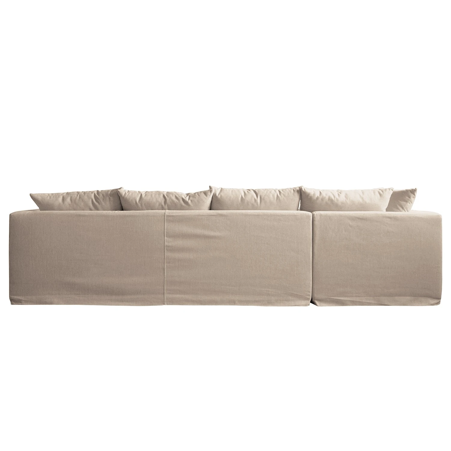 Maison Belfort Ecksofa Breves - Flachgewebe - Beige - Ottomane davorstehend links 5 Maison Belfort Ecksofa Breves - Flachgewebe - Beige - Ottomane davorstehend links – Bild 5
