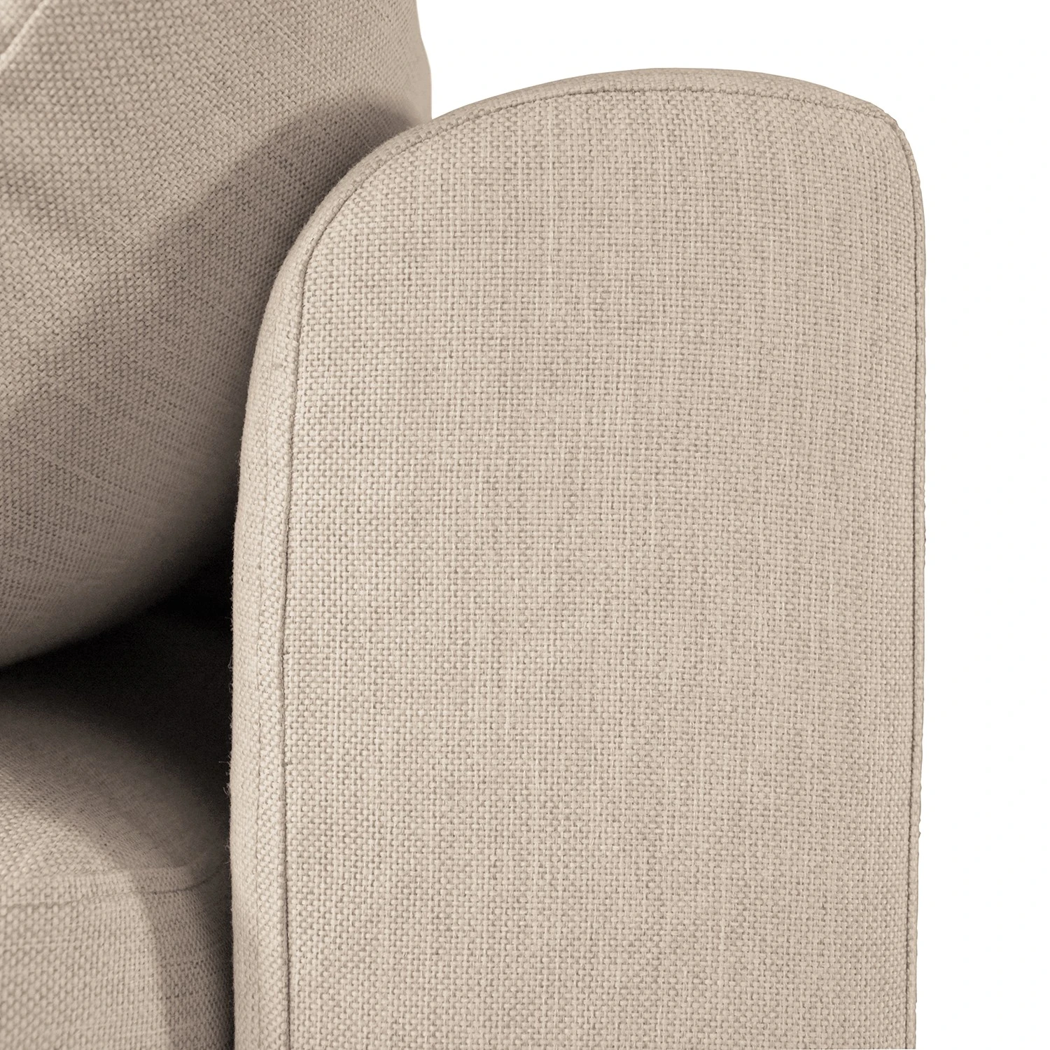 Maison Belfort Ecksofa Breves - Flachgewebe - Beige - Ottomane davorstehend links 8 Maison Belfort Ecksofa Breves - Flachgewebe - Beige - Ottomane davorstehend links – Bild 8