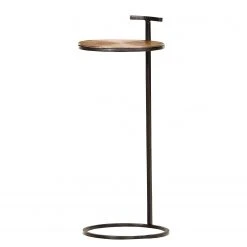 Ars manufacti Beistelltisch Nikko V - Metall - Messing Antik / Schwarz