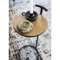 Ars manufacti Beistelltisch Nikko V - Metall - Messing Antik / Schwarz -Wohnzimmermöbel boutique en ligne 1000182819 220505 021 MOOD DETAILS P000000001000182819 mood