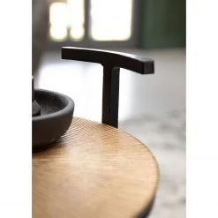 Ars manufacti Beistelltisch Nikko V - Metall - Messing Antik / Schwarz -Wohnzimmermöbel boutique en ligne 1000182819 220505 031 DETAILS P000000001000182819