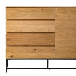 Ars Natura Kommode Nozza - Echtholzfurnier - Eiche / Schwarz -Wohnzimmermöbel boutique en ligne 1000182823 200214 14501900031 DETAILS P000000001000182823