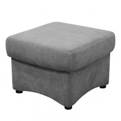 Modoform Polsterhocker Wells - Flachgewebe - Grau