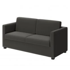 Loftscape Sofa Deven IV (2-Sitzer) - Pigmentiertes Leder - Anthrazit
