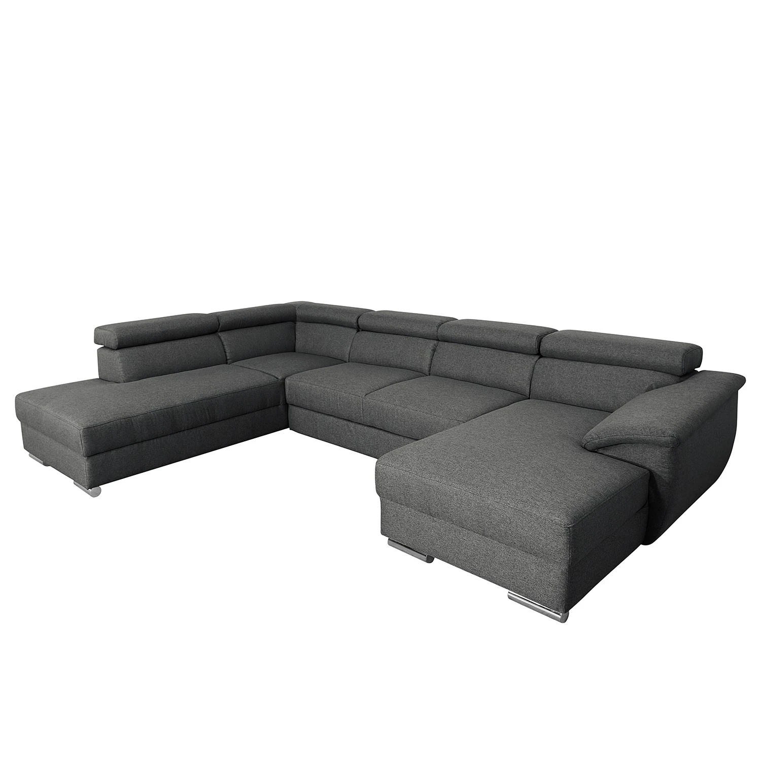 Modoform Wohnlandschaft Swaine - Webstoff - Anthrazit - Longchair davorstehend rechts - Ohne Schlaffunktion 1 Modoform Wohnlandschaft Swaine - Webstoff - Anthrazit - Longchair davorstehend rechts - Ohne Schlaffunktion