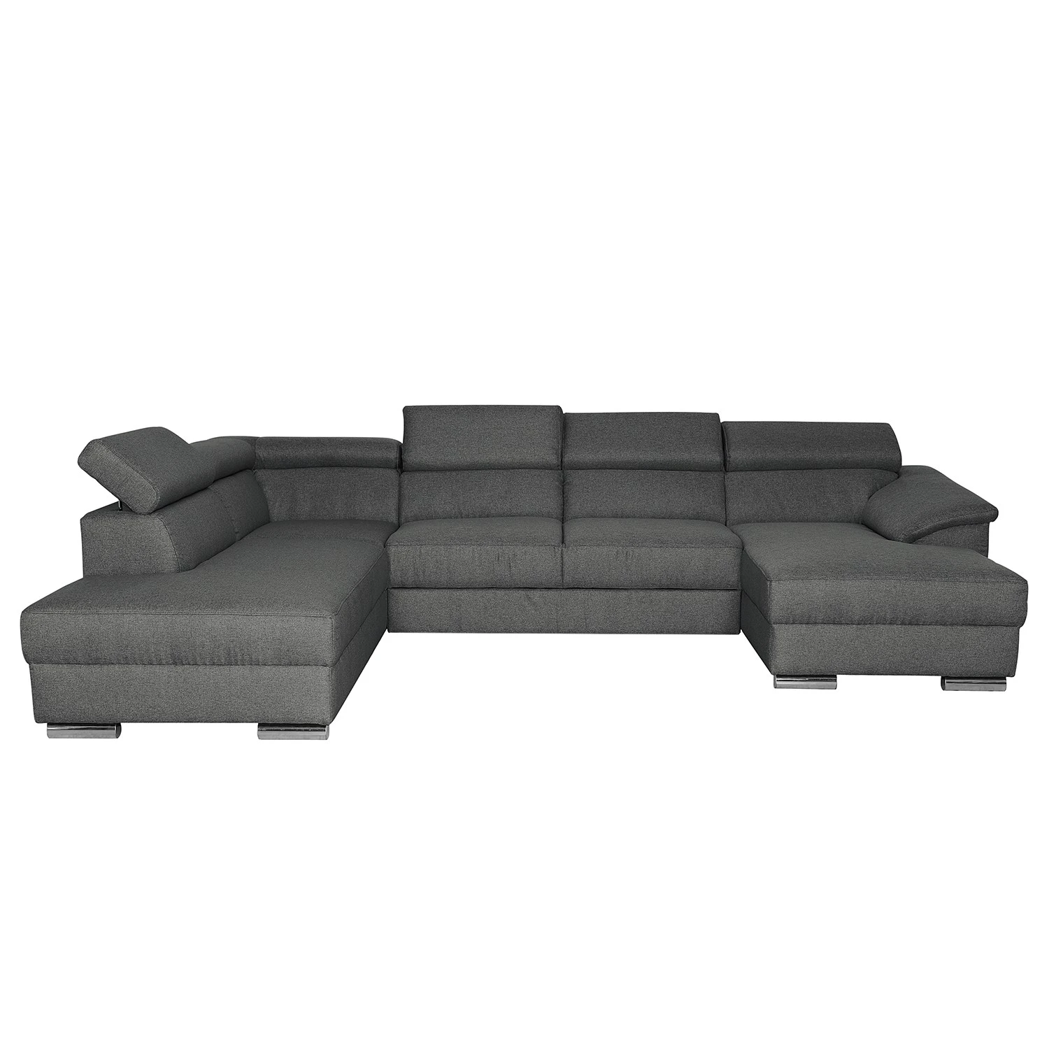 Modoform Wohnlandschaft Swaine - Webstoff - Anthrazit - Longchair davorstehend rechts - Ohne Schlaffunktion 3 Modoform Wohnlandschaft Swaine - Webstoff - Anthrazit - Longchair davorstehend rechts - Ohne Schlaffunktion – Bild 3