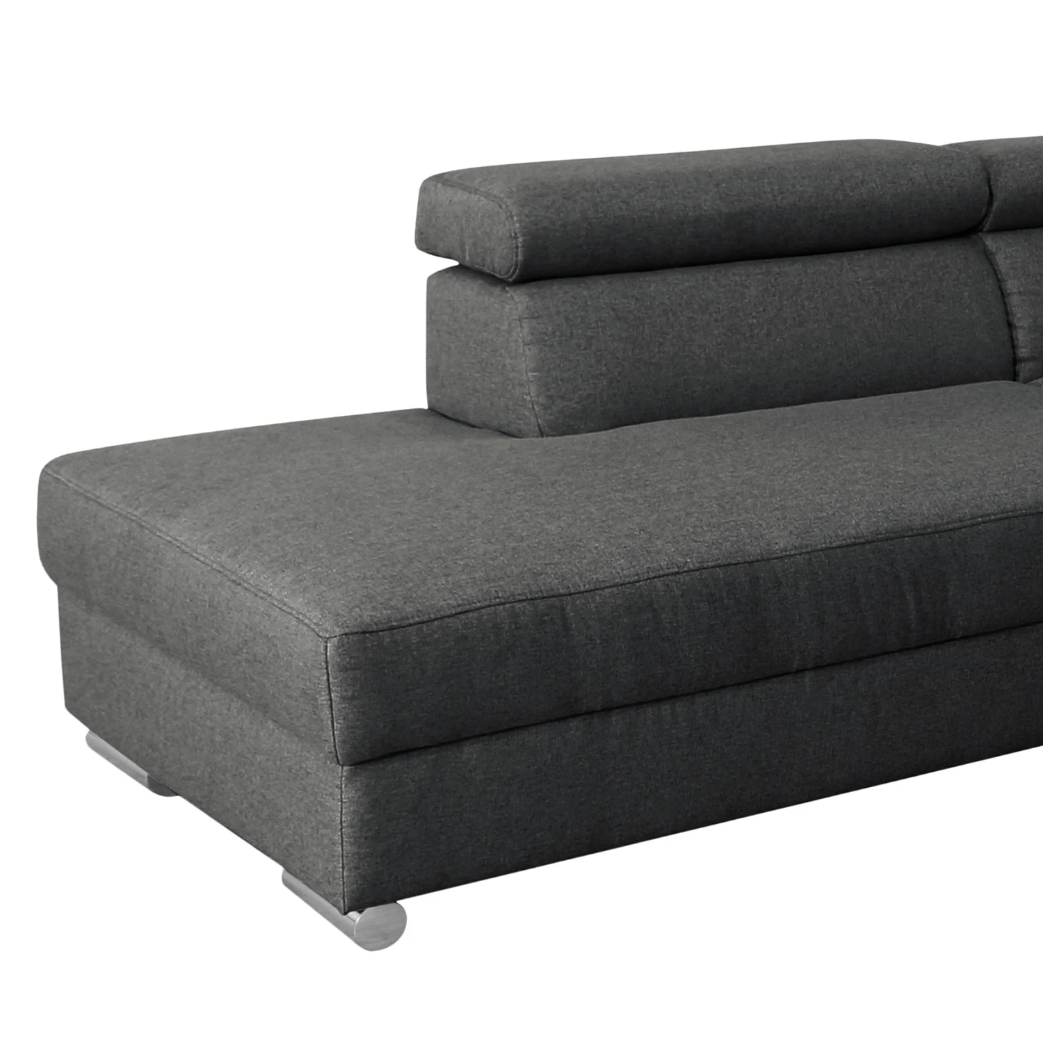 Modoform Wohnlandschaft Swaine - Webstoff - Anthrazit - Longchair davorstehend rechts - Ohne Schlaffunktion 8 Modoform Wohnlandschaft Swaine - Webstoff - Anthrazit - Longchair davorstehend rechts - Ohne Schlaffunktion – Bild 8