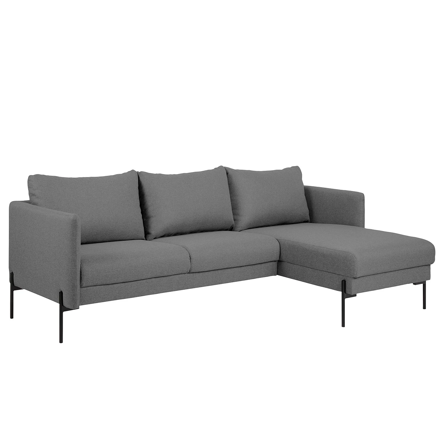 Fredriks Ecksofa Pratt - Webstoff - Dunkelgrau - Longchair davorstehend rechts 1 Fredriks Ecksofa Pratt - Webstoff - Dunkelgrau - Longchair davorstehend rechts