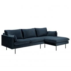 Jack & Alice Ecksofa Ellens III - Samt - Longchair davorstehend rechts