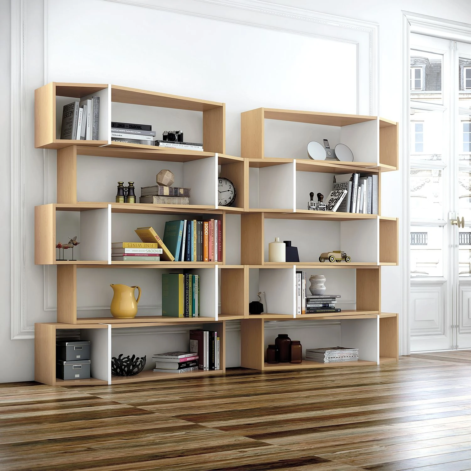 Temahome Regal One II - Eiche / Weiß 4 Temahome Regal One II - Eiche / Weiß – Bild 4