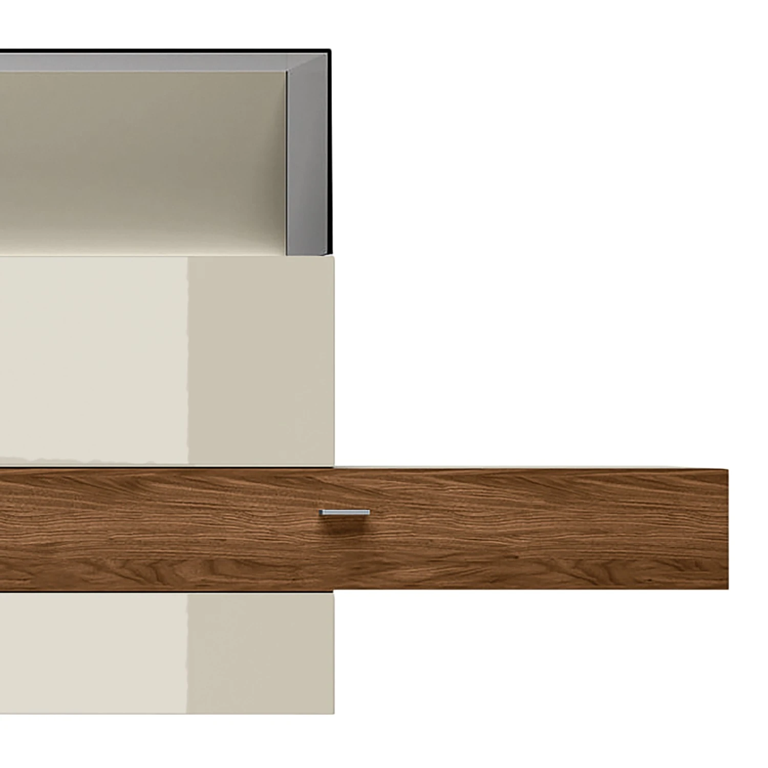 Now! by hülsta Wohnwand now no. 14 II (4-teilig) - Hochglanz Saharagrau 7 Now! by hülsta Wohnwand now no. 14 II (4-teilig) - Hochglanz Saharagrau – Bild 7