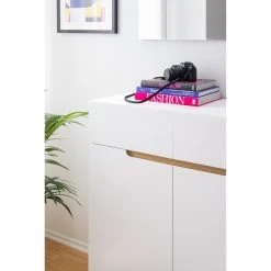 Mørteens Kommode Tenabo - Eiche teilmassiv - Weiß / Eiche -Wohnzimmermöbel boutique en ligne 1000184270 200120 17231100016 DETAILS P000000001000184270