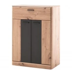 Naturoo Schuhkommode Coulogne - Balkeneiche Dekor / Grau