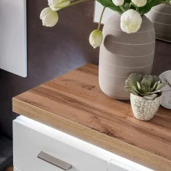 Loftscape Schuhkommode Mundai - Inkl. Beleuchtung - Weiß / Eiche Wotan Dekor -Wohnzimmermöbel boutique en ligne 1000184639 190827 14261400067 DETAILS P000000001000184639