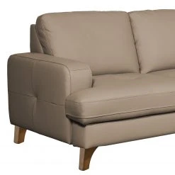 Naturoo Ecksofa London - Echtleder / Kunstleder - Taupe - Ottomane davorstehend rechts - Schlaffunktion - Bettkasten -Wohnzimmermöbel boutique en ligne 1000185360 190917 17062600522 DETAILS P000000001000185360