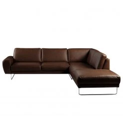 Loftscape Ecksofa Kerman - Echtleder - Dunkelbraun - Ottomane davorstehend rechts -Wohnzimmermöbel boutique en ligne 1000185375 190917 17063800657 DETAILS P000000001000185375