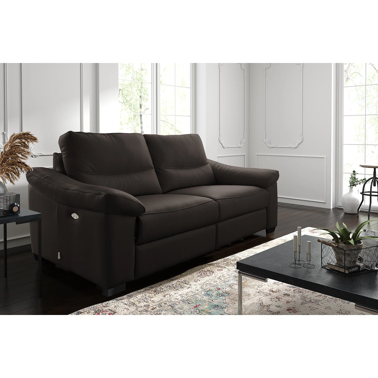 Modoform Sofa Lamexa I (2 -Sitzer) - Echtleder - Dunkelbraun - Relaxfunktion 4 Modoform Sofa Lamexa I (2 -Sitzer) - Echtleder - Dunkelbraun - Relaxfunktion – Bild 4