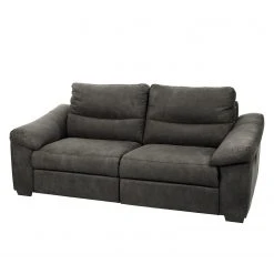 Modoform Sofa Lamexa II (2,5 -Sitzer) - Microfaser - Anthrazit - Relaxfunktion