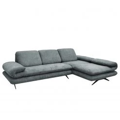 Loftscape Ecksofa Whaltey II - Webstoff - Mintgrau - Longchair davorstehend rechts