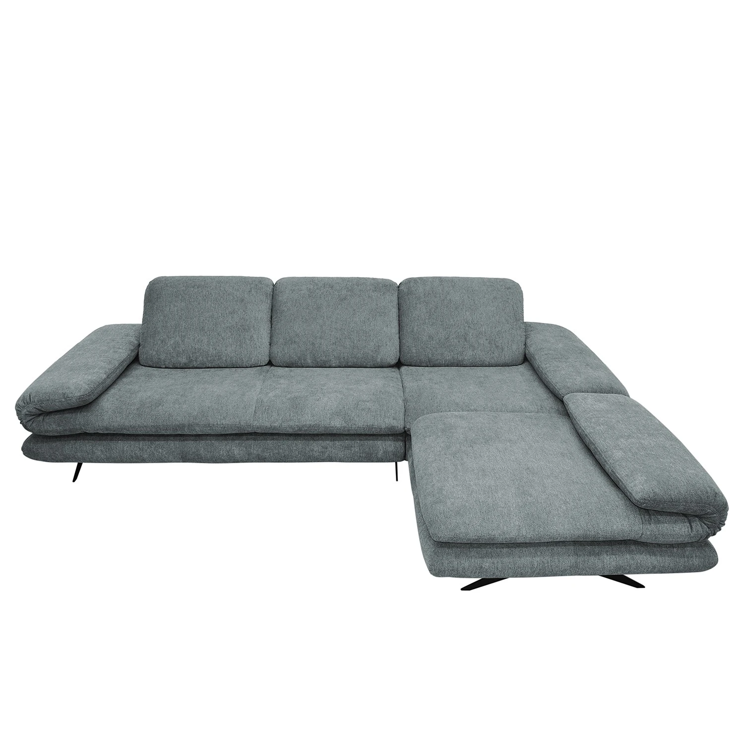 Loftscape Ecksofa Whaltey II - Webstoff - Mintgrau - Longchair davorstehend rechts 6 Loftscape Ecksofa Whaltey II - Webstoff - Mintgrau - Longchair davorstehend rechts – Bild 6