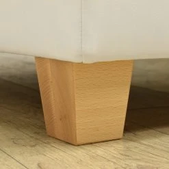 Ars Natura Wohnlandschaften Roblin II - Strukturstoff / Kunstleder - Grau / Weiß - Longchair davorstehend links - Schlaffunktion - Bettkasten -Wohnzimmermöbel boutique en ligne 1000186855 200723 19000900481 DETAILS P000000001000186855