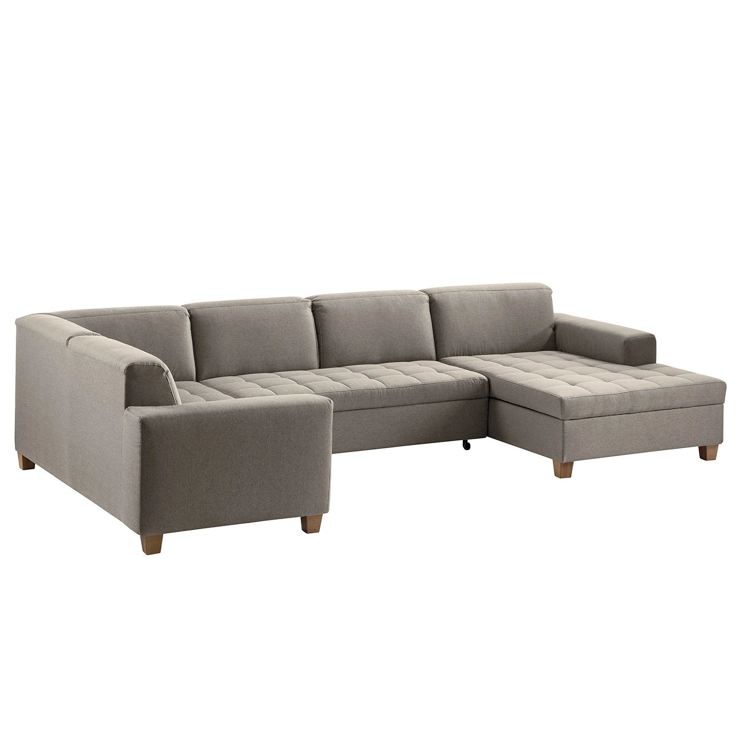 Ars Natura Wohnlandschaft Roblin I - Webstoff - Granit - Longchair davorstehend rechts - Schlaffunktion - Bettkasten 10 Ars Natura Wohnlandschaft Roblin I - Webstoff - Granit - Longchair davorstehend rechts - Schlaffunktion - Bettkasten – Bild 10