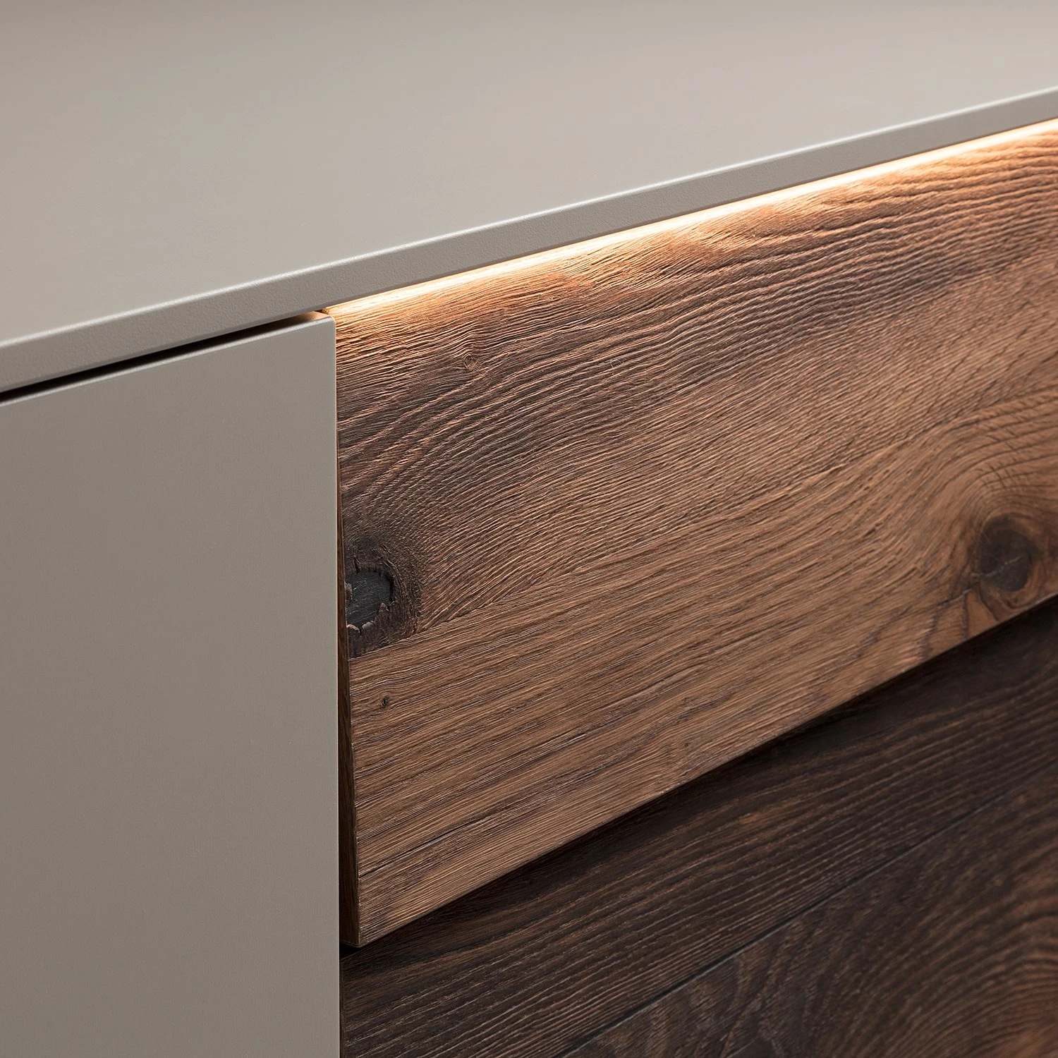 GWINNER Sideboard Misano - Saharagrau / Balkeneiche - Mit Beleuchtung 5 GWINNER Sideboard Misano - Saharagrau / Balkeneiche - Mit Beleuchtung – Bild 5