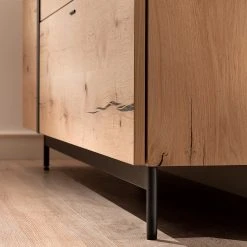 GWINNER Sideboard Style - Echtholzfurnier / Metall - Eiche / Anthrazit 15 GWINNER Sideboard Style - Echtholzfurnier / Metall - Eiche / Anthrazit -Wohnzimmermöbel boutique en ligne 1000188721 190926 06084900029 DETAILS P000000001000188721