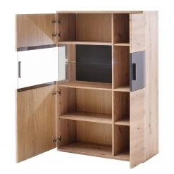 Naturoo Wohnwand Callington III (3-teilig) - Balkeneiche Dekor / Anthrazit -Wohnzimmermöbel boutique en ligne 1000189553 190925 06354600033 DETAILS P000000001000189553