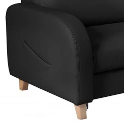 Loftscape Ecksofa Monserrat - Echtleder / Kunstleder - Schwarz - Longchair davorstehend rechts - Schlaffunktion -Wohnzimmermöbel boutique en ligne 1000189575 191016 15025700166 DETAILS P000000001000189575