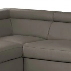 Loftscape Ecksofa Martinez - Echtleder / Kunstleder - Schlamm - Ottomane davorstehend links - Schlaffunktion - Bettkasten -Wohnzimmermöbel boutique en ligne 1000189599 191016 15034300395 DETAILS P000000001000189599