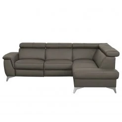 Loftscape Ecksofa Lobos - Echtleder / Kunstleder - Schlamm - Ottomane davorstehend rechts - Elektrisch verstellbar: 1 Motor mit Kabel -Wohnzimmermöbel boutique en ligne 1000189620 210727 12382100148 DETAILS P000000001000189620