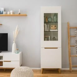 Mørteens Wohnkombination Tenabo II (4-teilig) - Matt Weiß / Asteiche -Wohnzimmermöbel boutique en ligne 1000191376 200715 06265700036 DETAILS P000000001000191376