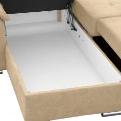 Fredriks Ecksofa Labate - Webstoff - Beige - Longchair davorstehend links -Wohnzimmermöbel boutique en ligne 1000191634 220719 080 DETAILS P000000001000191634