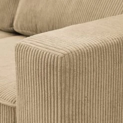 Ars Natura Ecksofa Jacuma - Cord - Beige - Ottomane davorstehend links -Wohnzimmermöbel boutique en ligne 1000191648 191121 19045701443 DETAILS P000000001000191648