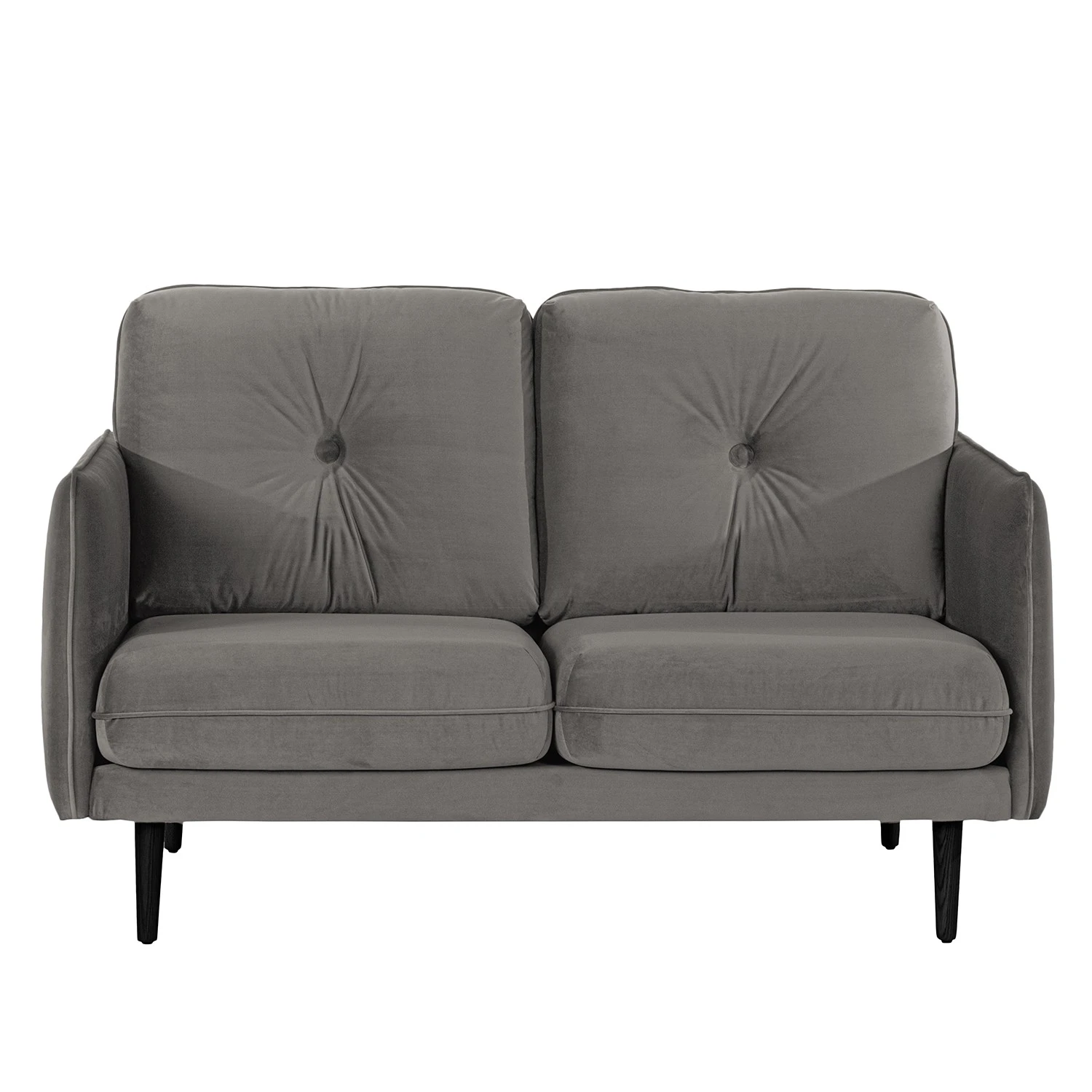 Norrwood Sofa Pigna (2-Sitzer) - Webstoff - Samt Ravi: Taupe 2 Norrwood Sofa Pigna (2-Sitzer) - Webstoff - Samt Ravi: Taupe – Bild 2