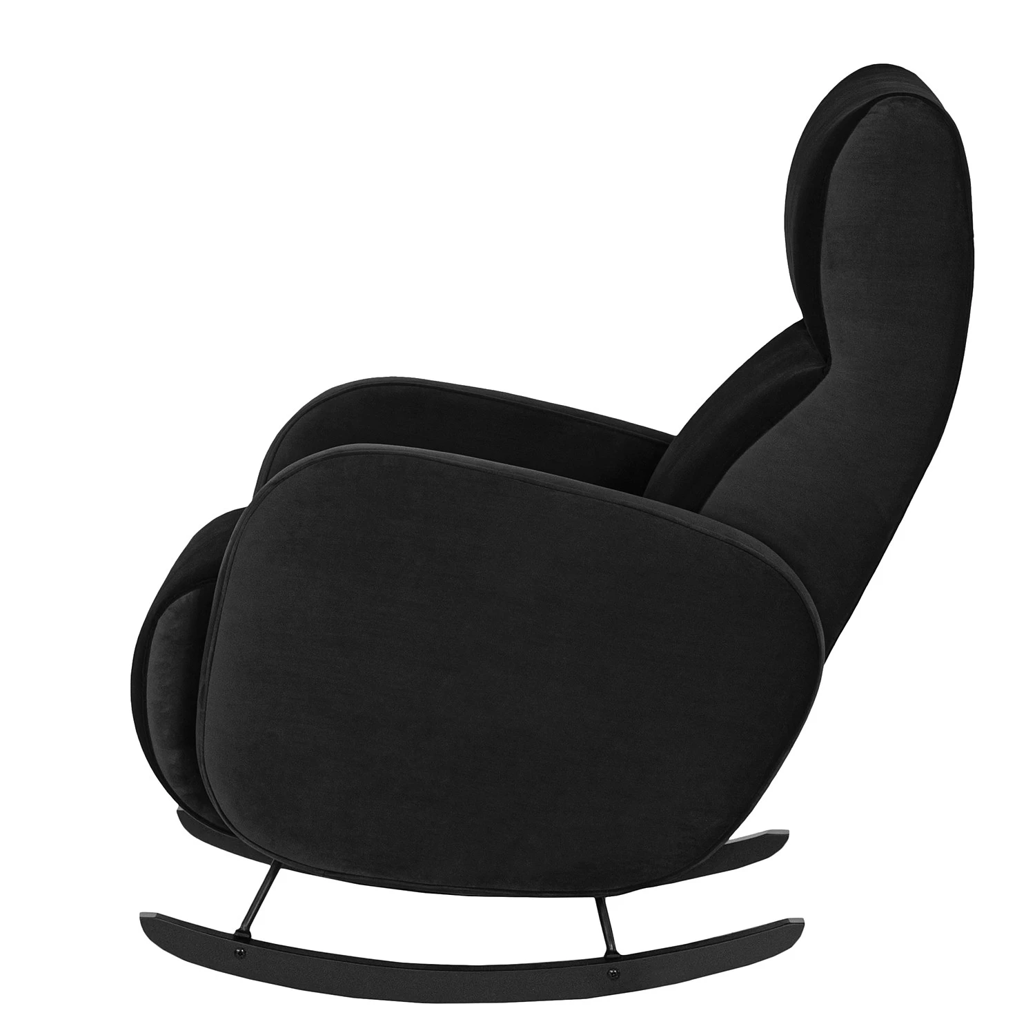 Norrwood Schaukelsessel Vains I - Samt - Samt Ravi: Schwarz 3 Norrwood Schaukelsessel Vains I - Samt - Samt Ravi: Schwarz – Bild 3