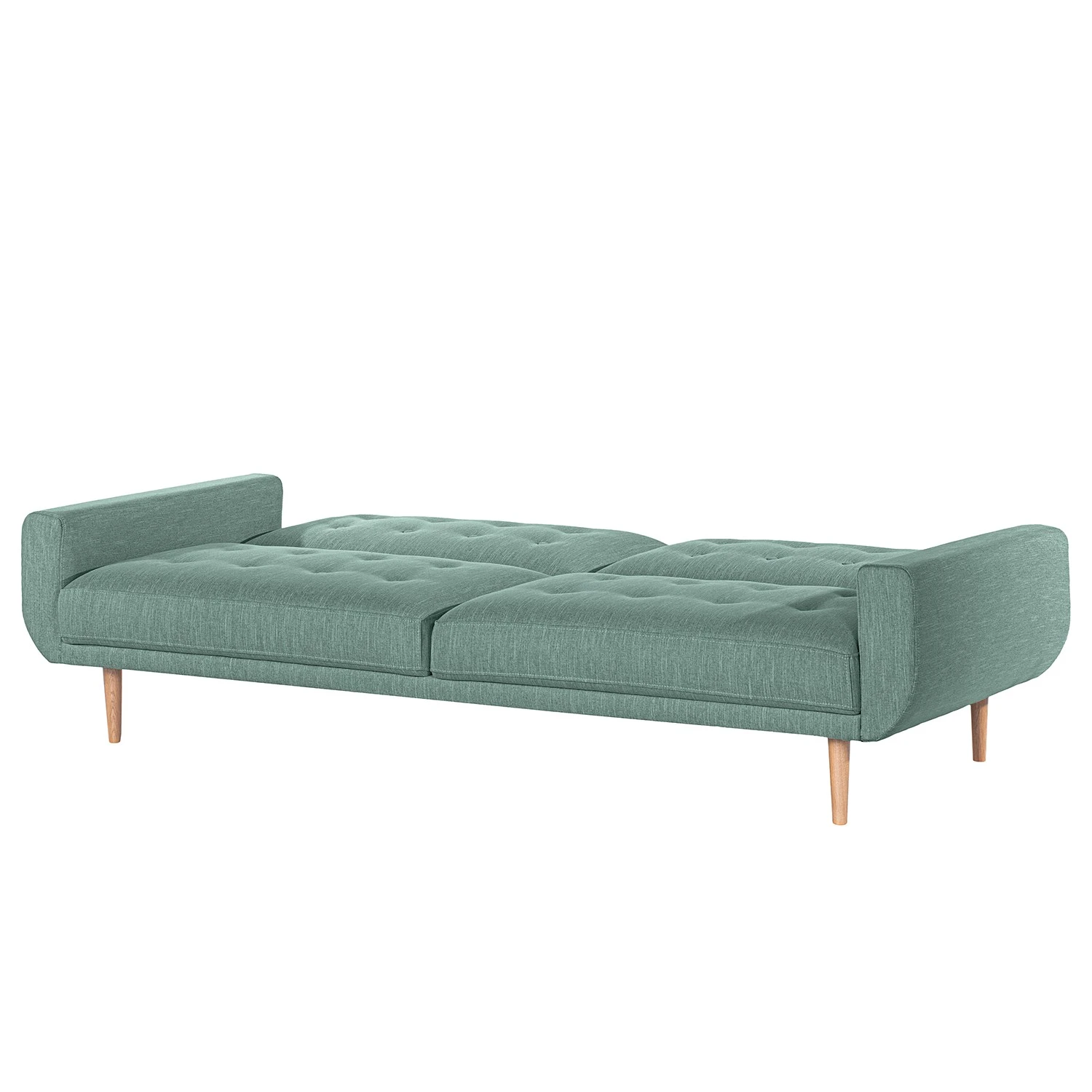 Norrwood Schlafsofa Vaise I - Samt - Webstoff Meara: Mintgrau 3 Norrwood Schlafsofa Vaise I - Samt - Webstoff Meara: Mintgrau – Bild 3