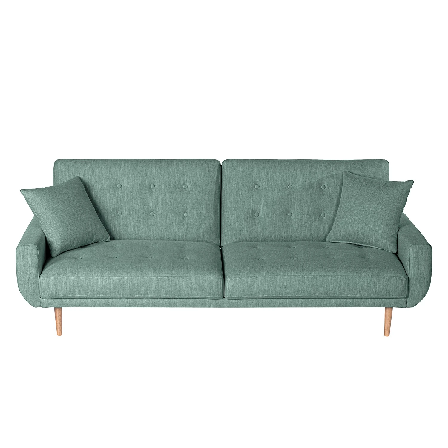 Norrwood Schlafsofa Vaise I - Samt - Webstoff Meara: Mintgrau 5 Norrwood Schlafsofa Vaise I - Samt - Webstoff Meara: Mintgrau – Bild 5