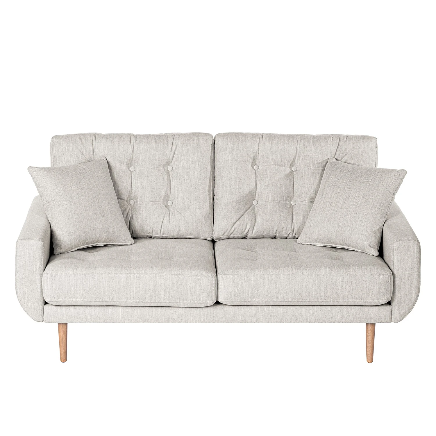 Norrwood Sofa Vaise I (2-Sitzer) - Samt - Webstoff Meara: Hellgrau 3 Norrwood Sofa Vaise I (2-Sitzer) - Samt - Webstoff Meara: Hellgrau – Bild 3
