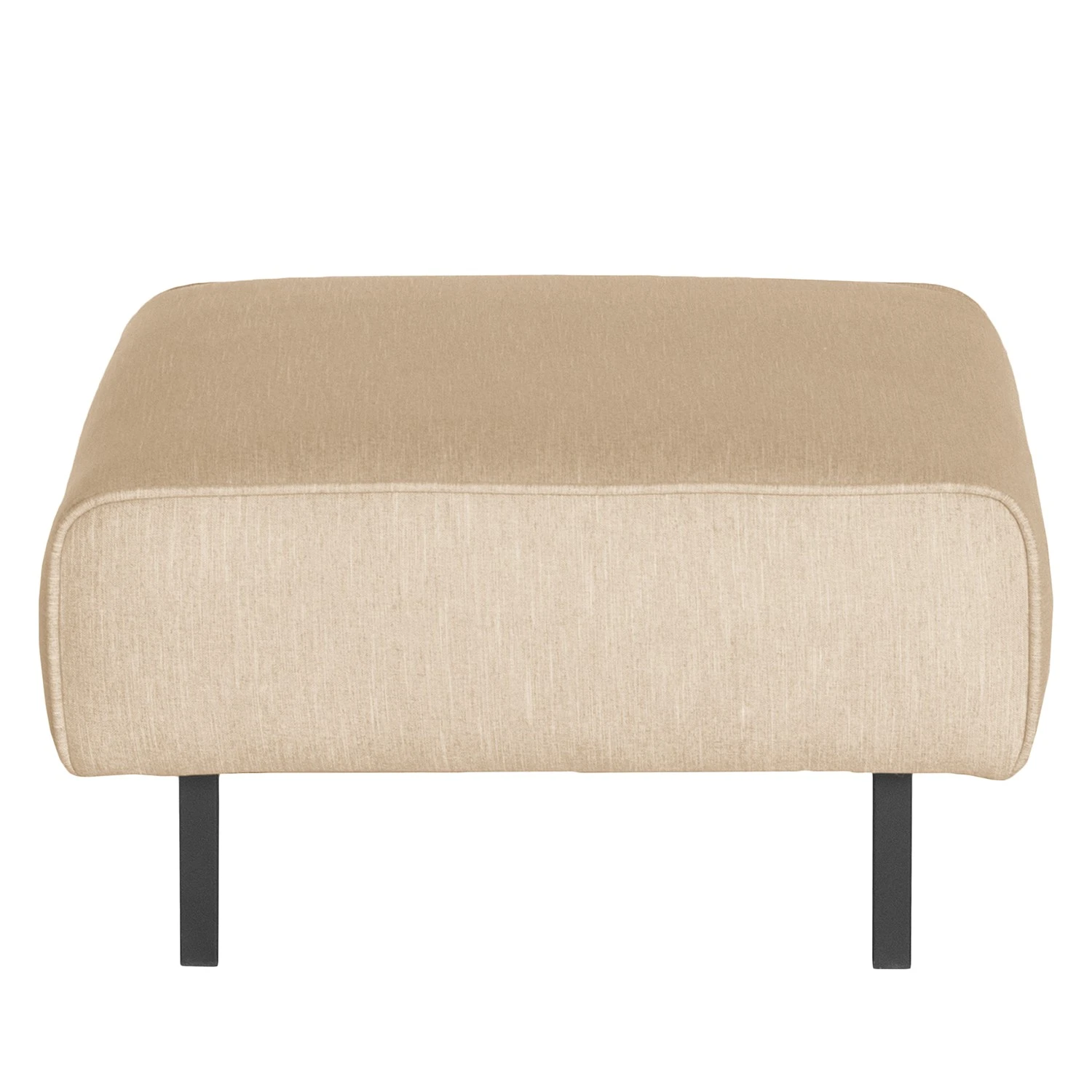 Norrwood Polsterhocker Tapio I - Samt - Webstoff Meara: Beige 3 Norrwood Polsterhocker Tapio I - Samt - Webstoff Meara: Beige – Bild 3