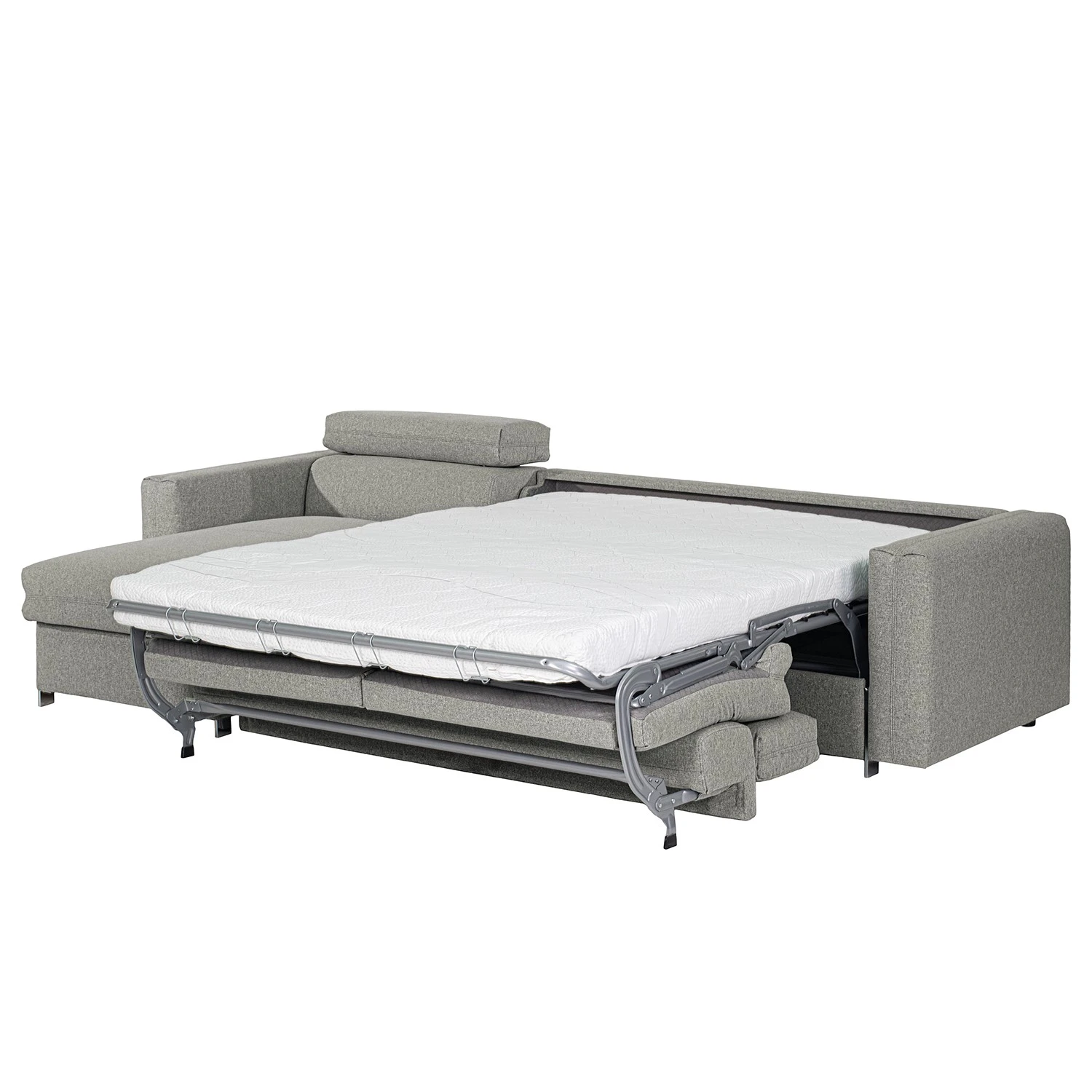 Loftscape Ecksofa Wissant I - Antiklederlook - Webstoff Confia: Hellgrau 2 Loftscape Ecksofa Wissant I - Antiklederlook - Webstoff Confia: Hellgrau – Bild 2