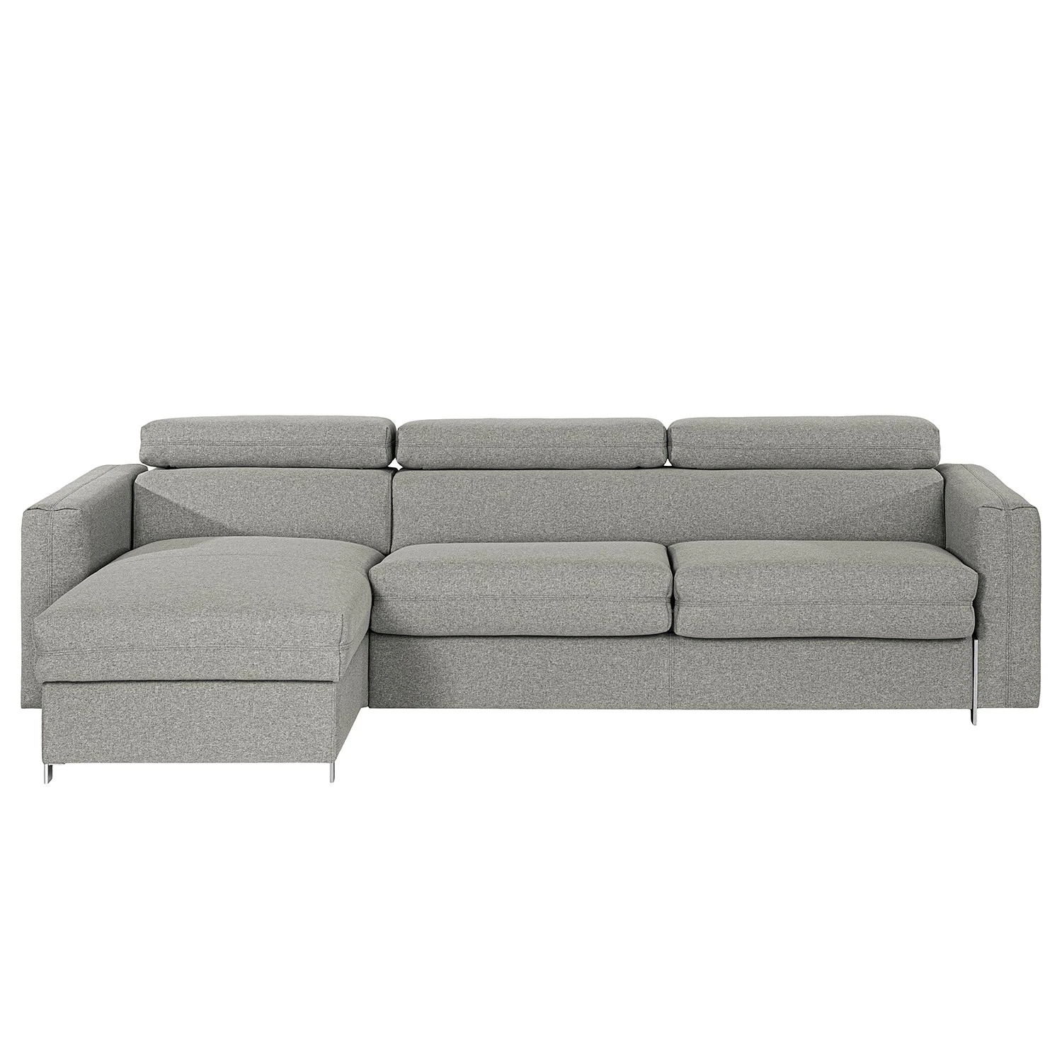 Loftscape Ecksofa Wissant I - Antiklederlook - Webstoff Confia: Hellgrau 5 Loftscape Ecksofa Wissant I - Antiklederlook - Webstoff Confia: Hellgrau – Bild 5