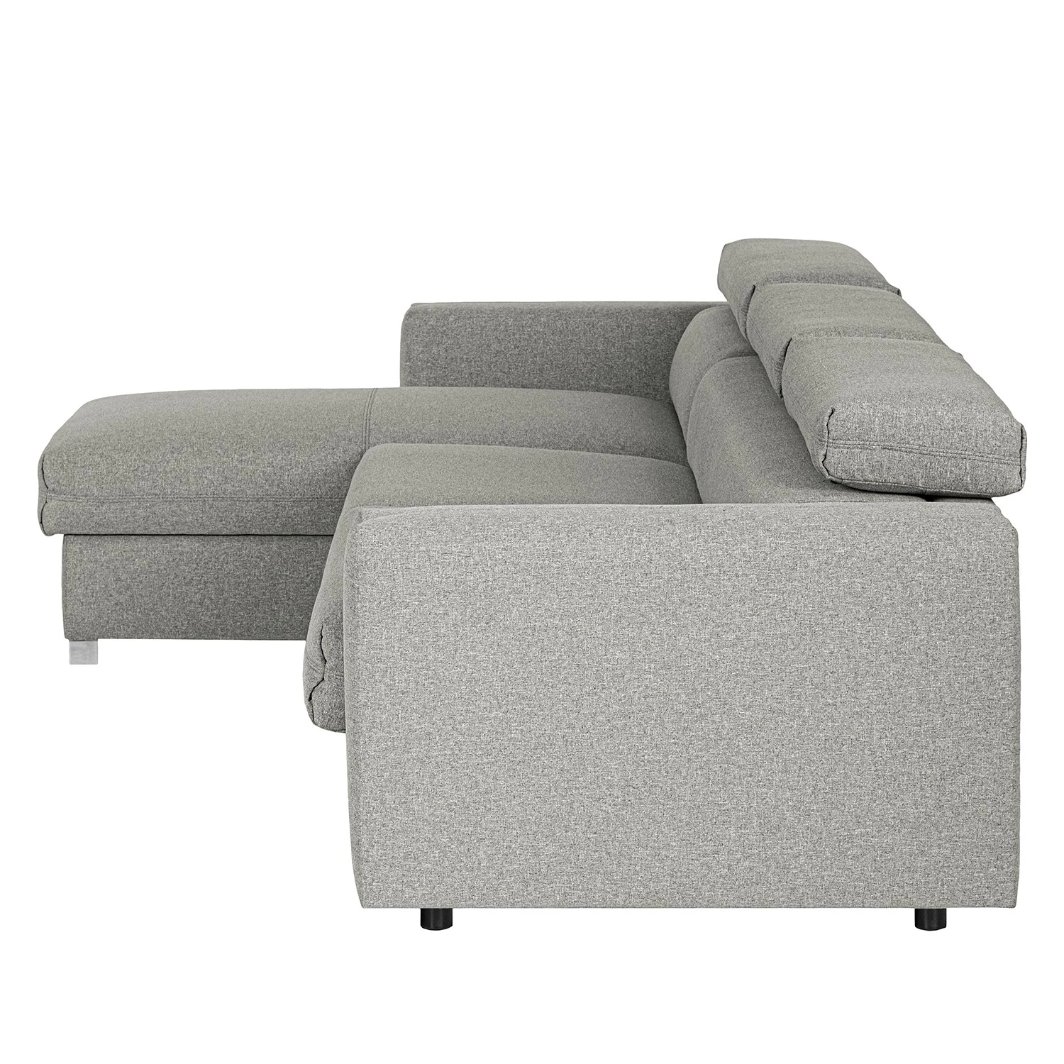 Loftscape Ecksofa Wissant I - Antiklederlook - Webstoff Confia: Hellgrau 6 Loftscape Ecksofa Wissant I - Antiklederlook - Webstoff Confia: Hellgrau – Bild 6