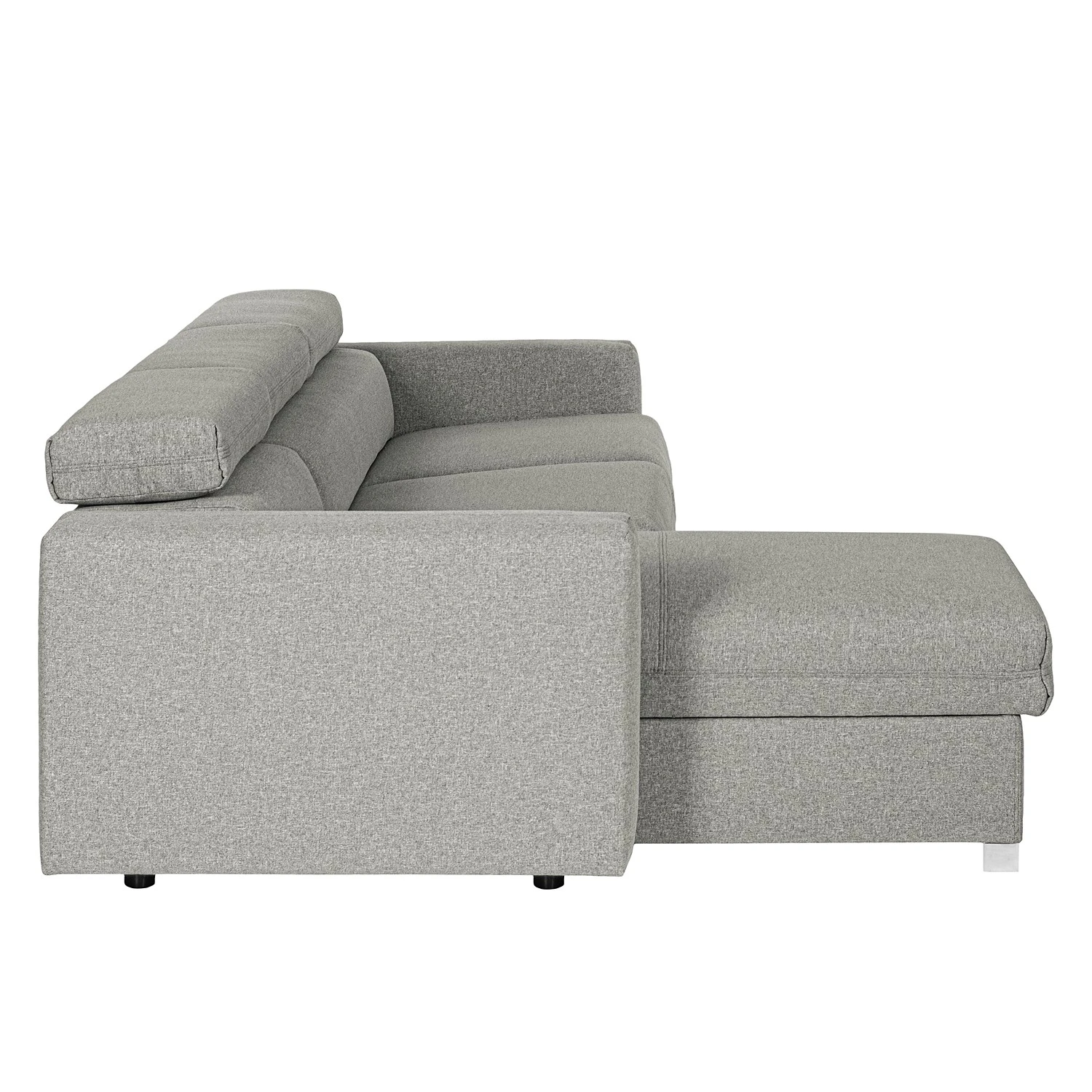 Loftscape Ecksofa Wissant I - Antiklederlook - Webstoff Confia: Hellgrau 8 Loftscape Ecksofa Wissant I - Antiklederlook - Webstoff Confia: Hellgrau – Bild 8