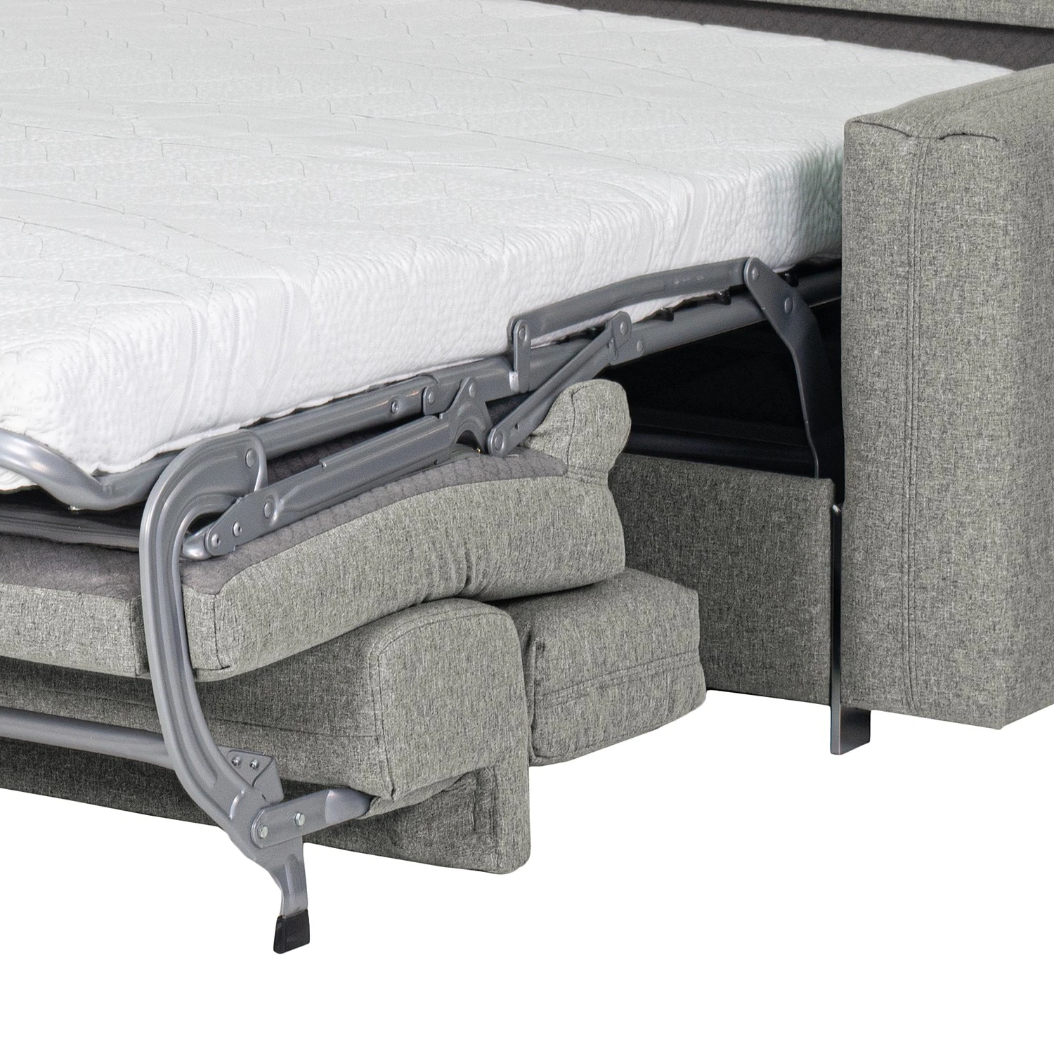 Loftscape Ecksofa Wissant I - Antiklederlook - Webstoff Confia: Hellgrau 11 Loftscape Ecksofa Wissant I - Antiklederlook - Webstoff Confia: Hellgrau – Bild 11